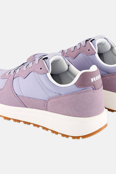 RBX Women Brand Logo Lace Up Outdoor Shoes, Purple