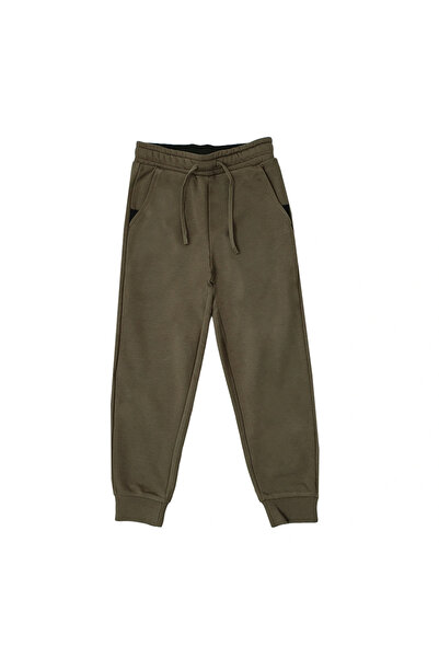 Giordano بنطال رياضي بخصر مطاطي من قماش تيري الفرنسي للصغار