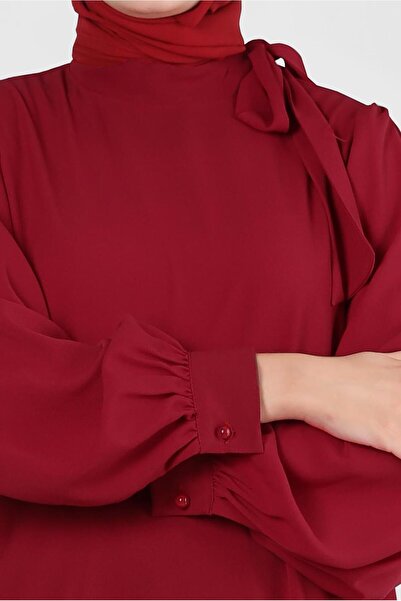 Alvina Tie Detailed Collar Tunic 43857