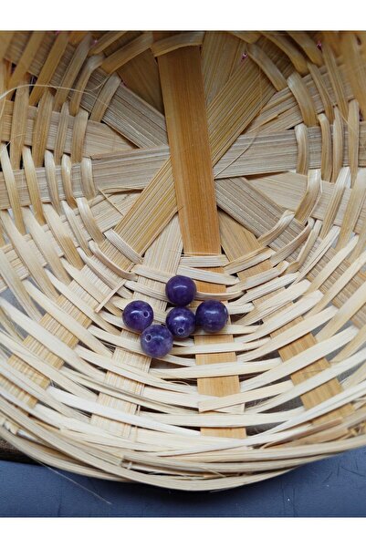 DOĞAL TAŞ DELİSİ 5 bucăți de mărgele de piatră naturală lepidolit (8 mm)