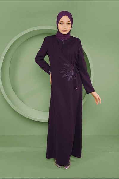 Alvina 10375 Μοντέλο Κέντημα Λεπτομερής Πέπλο με φερμουάρ
