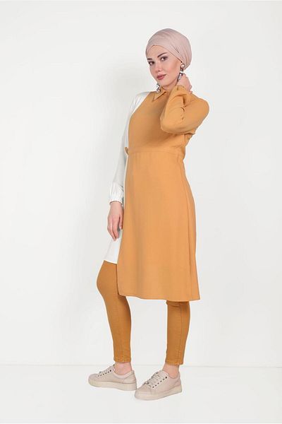 Alvina Belden Latched Linen Tunic 40645