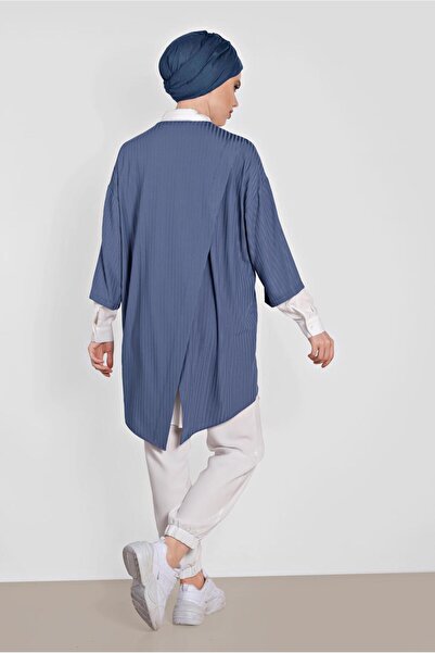 Alvina 4449 Model Double Tunic with Back Slit