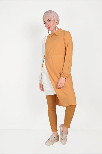 Alvina Belden Latched Linen Tunic 40645