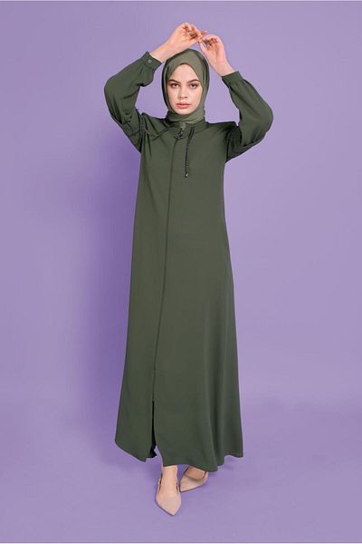 Alvina 10356 Model Pardeşü - Με λεπτομέρεια και φερμουάρ