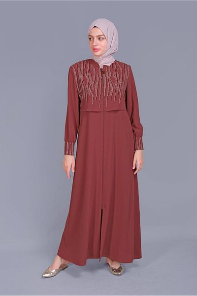 Alvina 10365 Μοντέλο Παλτό με λεπτομέρεια εκτύπωσης και φερμουάρ