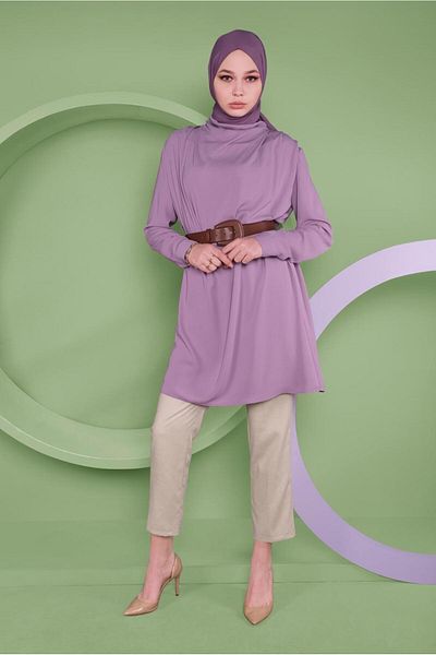 Alvina Salaş Collar Tunic 41356