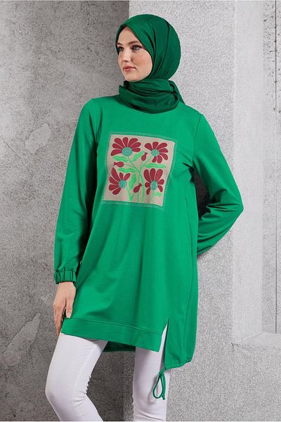 Alvina 45042 Model Printed Tracksuit Tunic