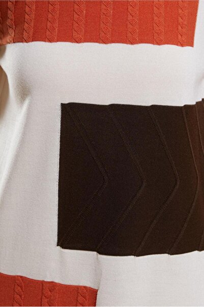 Alvina 44908 Μοντέλο Color Block Πλεκτό τουνίκ