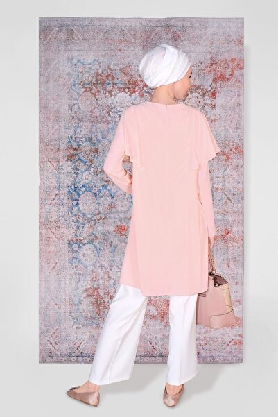 Alvina Feather and Pearl Detailed Tunic 40536