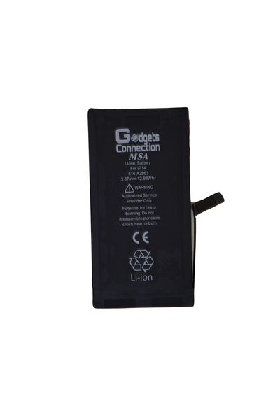 Gadgets Connection Replacement Battery for Apple iPhone 14 in Black