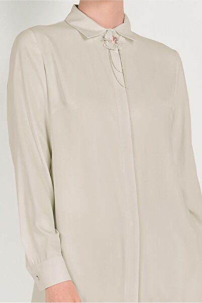 Alvina Classic Tunic with Hidden Buttons 40442