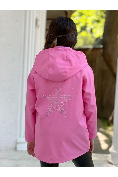 BERFONZO KIDS Girl Child Trench Coat Raincoat