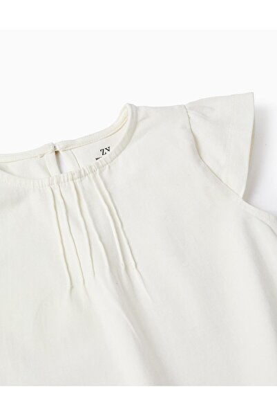 Ziddy T-shirt + Vichy Shorts for Baby Girls 'B&S', Aqua Green/White