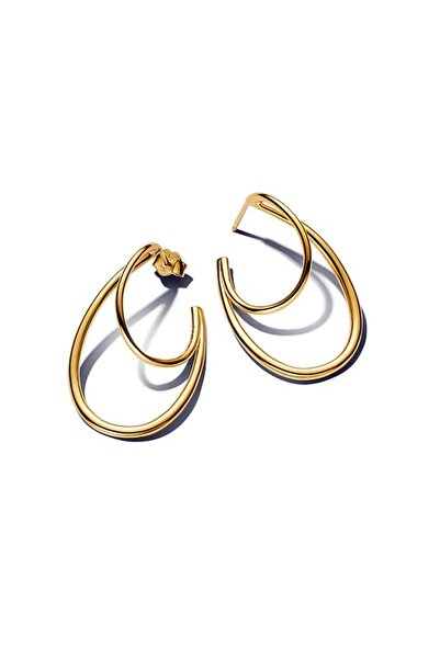 Pandora Doğal Şekilli Çift Halka Küpeler