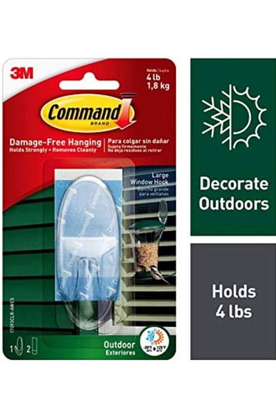 COMMAND Window Hook Clear 10inch