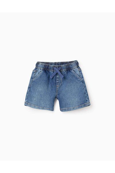 Ziddy Denim Shorts with Drawstring 'Comfort Denim' for Baby Boys, Blue