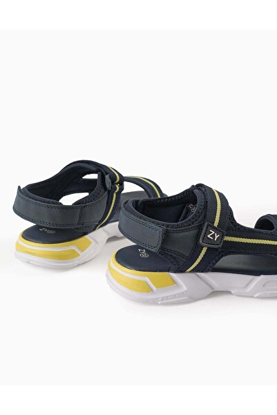 Ziddy Lightweight Sandals for Boys 'Superlight Runner', Blue/Yellow