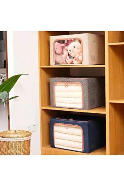 OEM Foldable storage box with zipper, 66 L, Textile, 33 x 40 x 50 cm