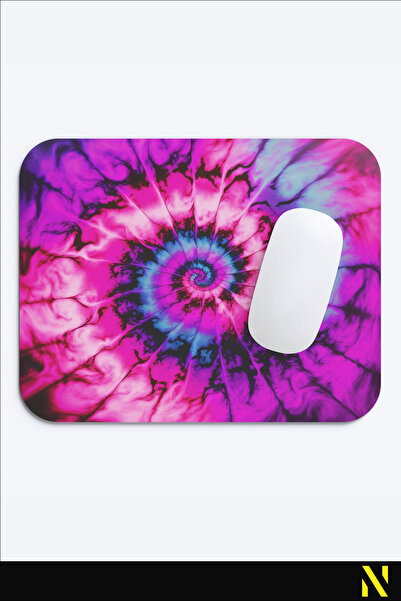 nilizma Mousepad ergonomic colorat cu model batik, bază anti-alunecare, pentru uz casnic și la birou.