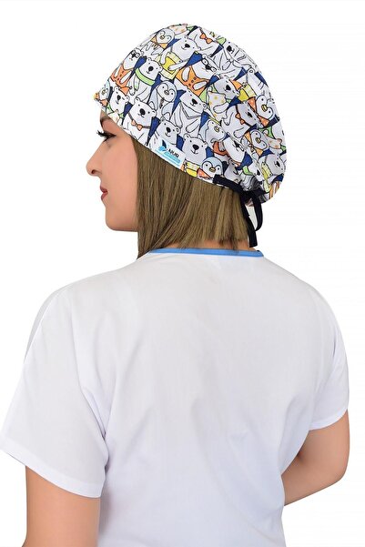 Nur Ortopedi Unisex Panda Ayı Kardeşler Desenli Doktor Hemşire Aşçı Hastane B...