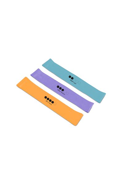 Voit Bandă de buclă din latex colorată unisex Pilates Rubber 1vtakltlpband