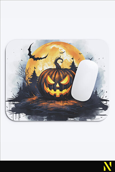 nilizma Ергономічна підкладка для миші з тематикою Хелловіна, нековзна основа...