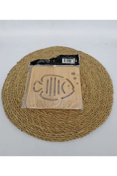 BALSA Snr 700557 Trivet Bamboo Fish Square 1X24