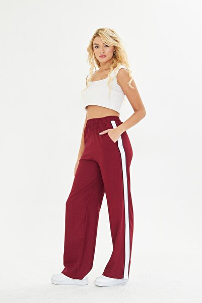 TIFFANY&TOMATO Şeritli Bol Paça Pantolon
