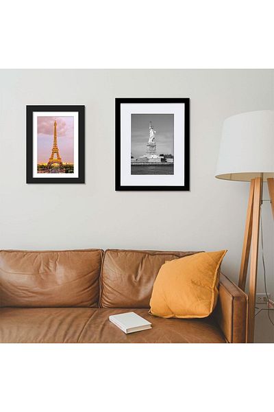 COOYA 3-Piece Photo Frame Set, 14-Inch and 7-Inch, Solid Wood Frame, Perfect for Storing Photos,Ideal Gift