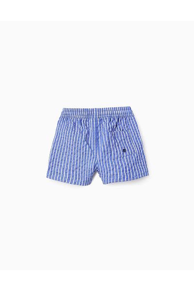 Ziddy Striped Swim Shorts for Baby Boys, Blue