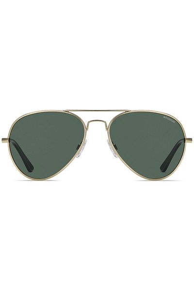 Polaroid Polarized Sunglasses Men 04213 00u/h8, Metal, Gold, 58 Mm