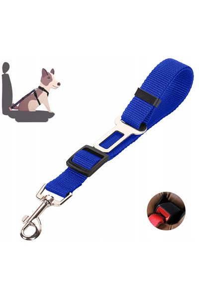 OEM Car Seat Belt Leash, For Dogs And Cats, 80 Cm, Blue