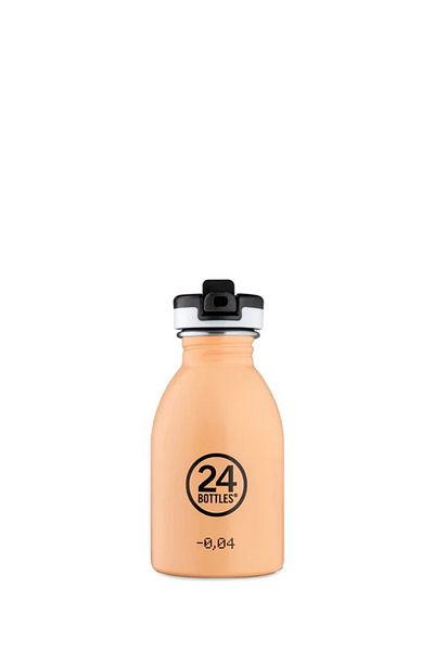 24Bottles Urban Kids Non-Thermal Water Bottle - Peach Orange - 250ml