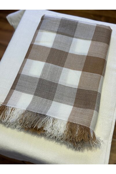 BHT 150x150 Leke Tutmaz Akrilik Sofra Bezi Kahve-krem