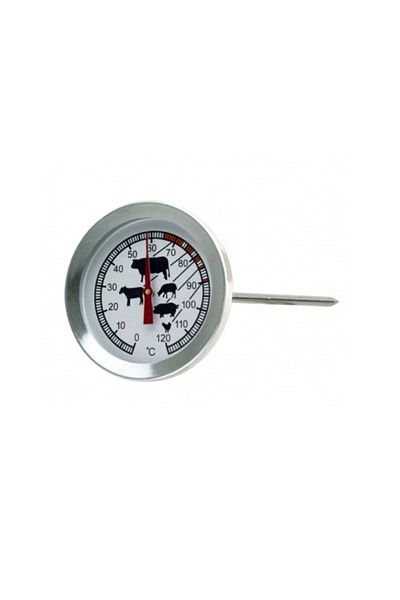 RW Stainless Steel Manual Meat Thermometer with Probe Design