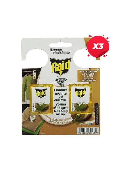 Raid X3 - RAID ANTIMOLD GEL 2PCS CEDAR