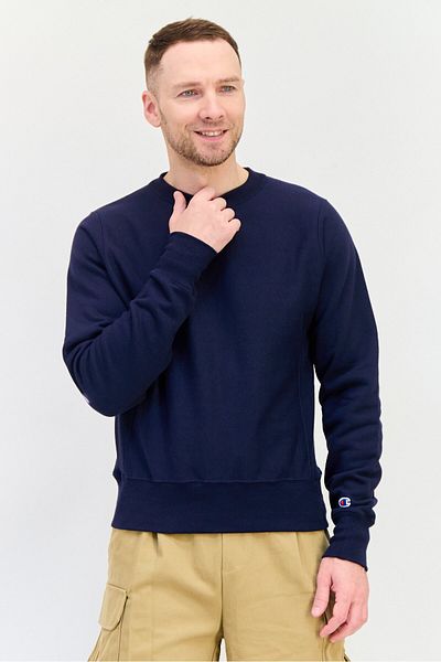 Champion Men Sportswear Fit Long Sleeve Outdoor Sweatshirts, Navy