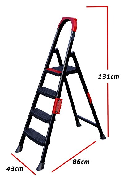 ERTEKPA Anka Plus 3+1 Basamaklı Metal Merdiven