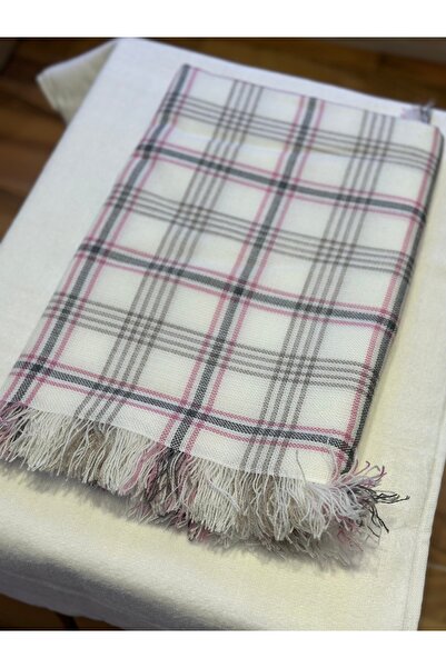 BHT 150x150 Акрилова скатертина, що не залишає плям, з пудрово-кремовими смужками