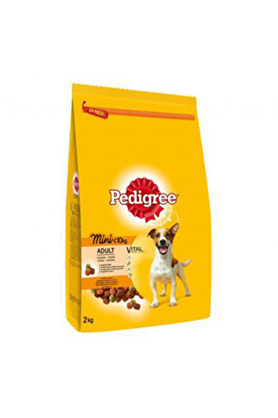 Pedigree Hrană uscată pentru câini adulți mici cu carne de vită și legume, 2 kg, Pedigree