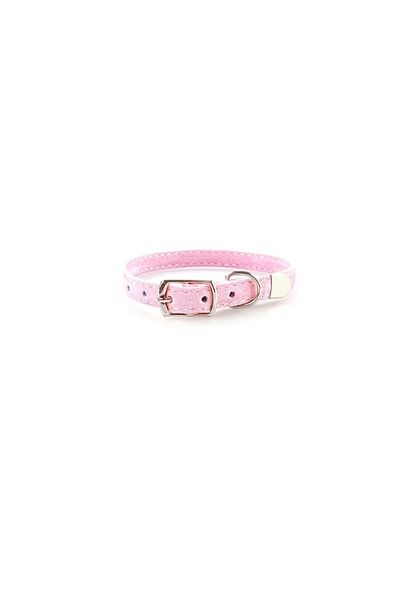 Nuxie Zgarda Reglabila, Pentru Caini Si Pisici, Catifea, 30 X 1 Cm, Roz