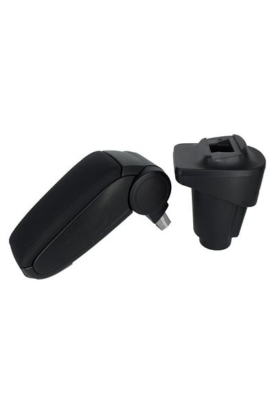 CED AUTO TRADE Car Armrest Compatible Fiat 500l 2012->, Black, Imitation Leather