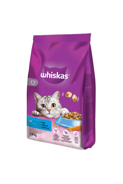 Whiskas Hrană uscată pentru pisici adulte cu ton, 1,4 kg, Whiskas