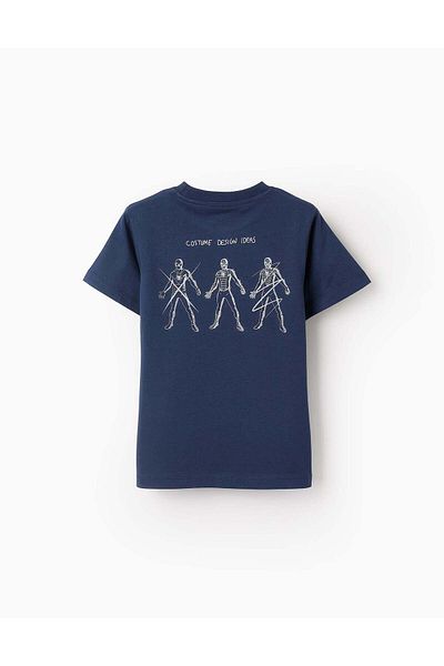 Ziddy Cotton T-shirt for Boys 'Spider-Man', Dark Blue