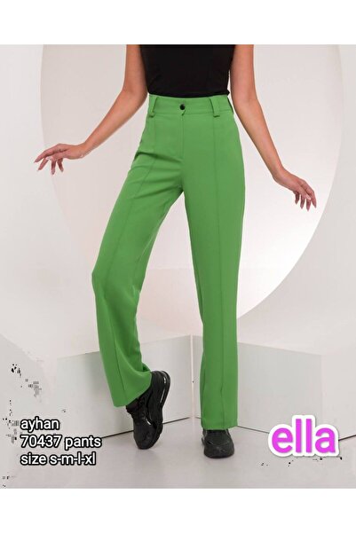 LACARINO Detalj prednjeg šava Visok struk pantalona