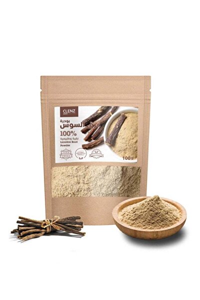 clenz مسحوق عرق السوس 100% - 100 غرام