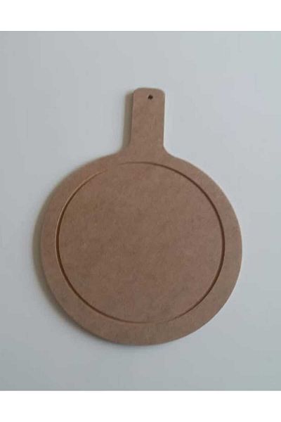 Vuslat Hediyelik Wooden Apple Plate Wooden Presentation Holder Paintable Decoration Product Hobby Painting 30 cm