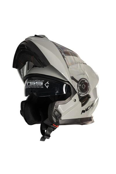 NCR Stars Çene Açılır Açık Nardo Kask (ECE BELGELİ)