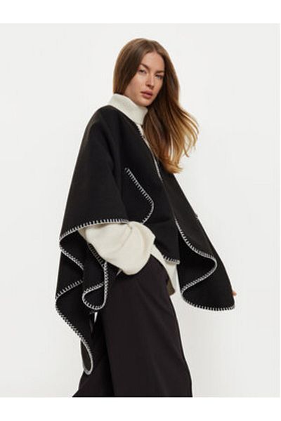 PIECES women's poncho 17152351 black